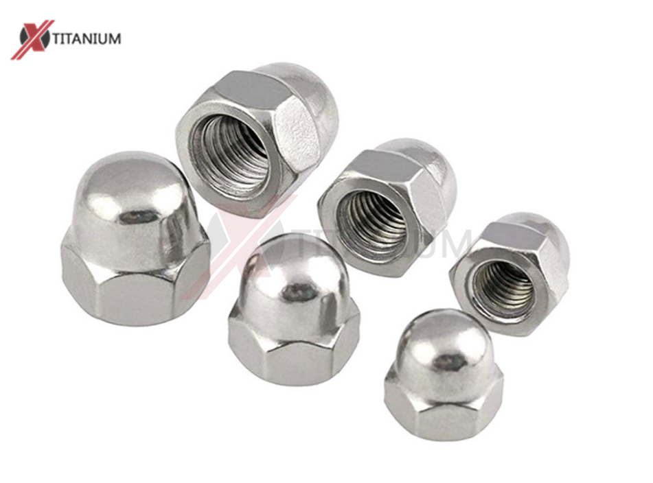 DIN1587 Gr5 Titanium Hexagon Domed Cap Nuts
